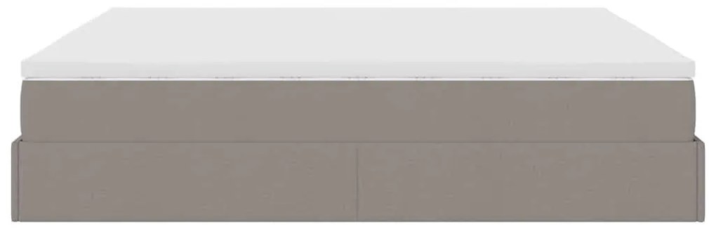 oszmán ágykeret matracokkal tópszín 200x200cm szövet