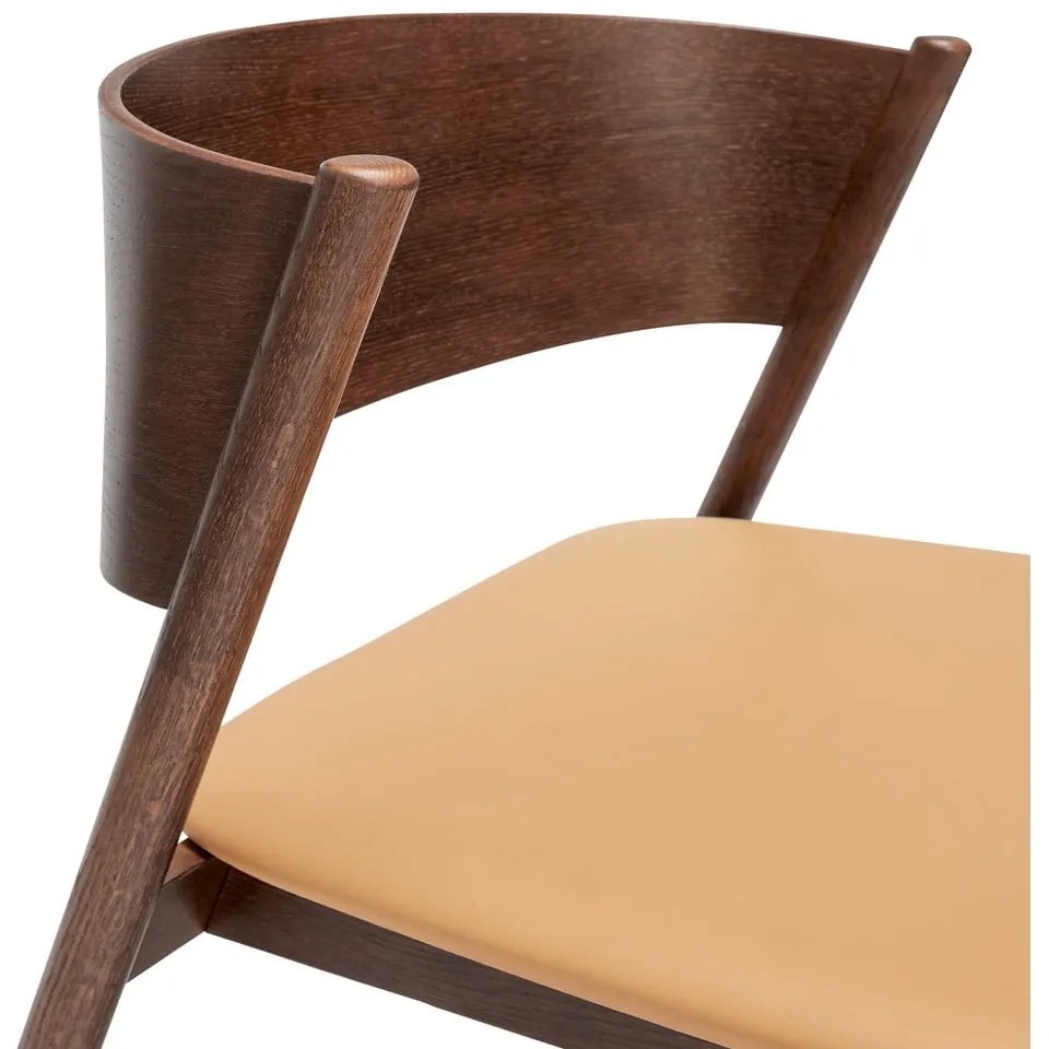 Sötétbarna fotel Oblique – Hübsch