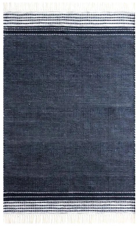 Civil sötétkék kétoldalas kültéri szőnyeg újrahasznosított műanyagból, 120 x 180 cm - Green Decore
