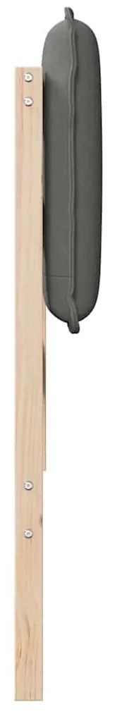 Kárpitozott fejtámla Természetes és Világosszürke 100 cm