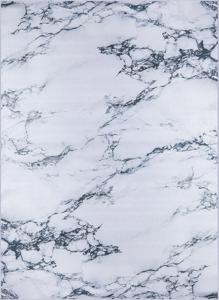 Szőnyeg Fehér Márvány Hálószoba Nappali 160X220 CM Modern Csúszásgátló