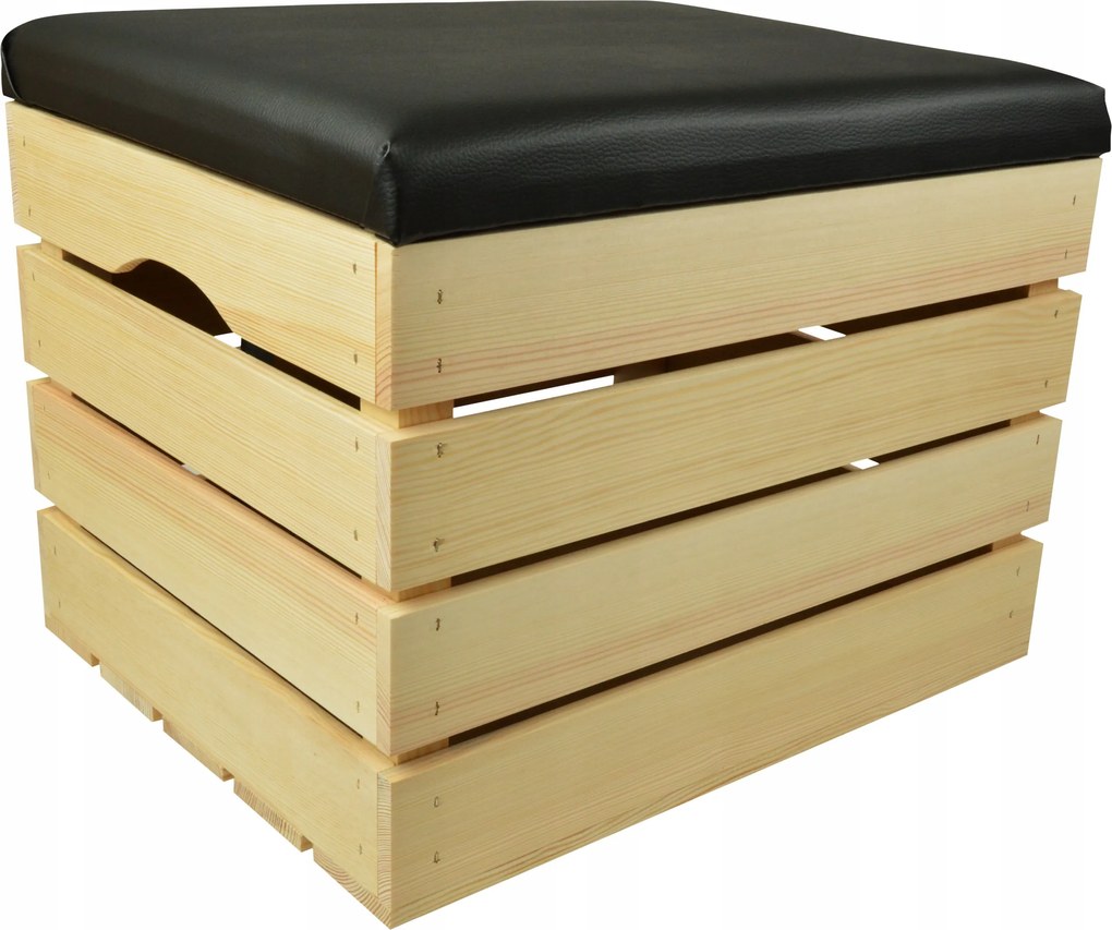 Kárpitozott Fa Puff Pl Láda Kárpitozással