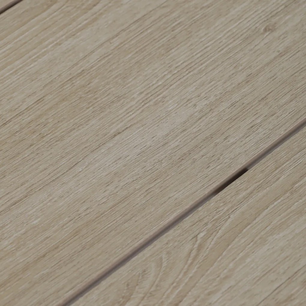Kerti asztal 150x89 cm, fém, polywood, bézs, AZT-S1215 CRM