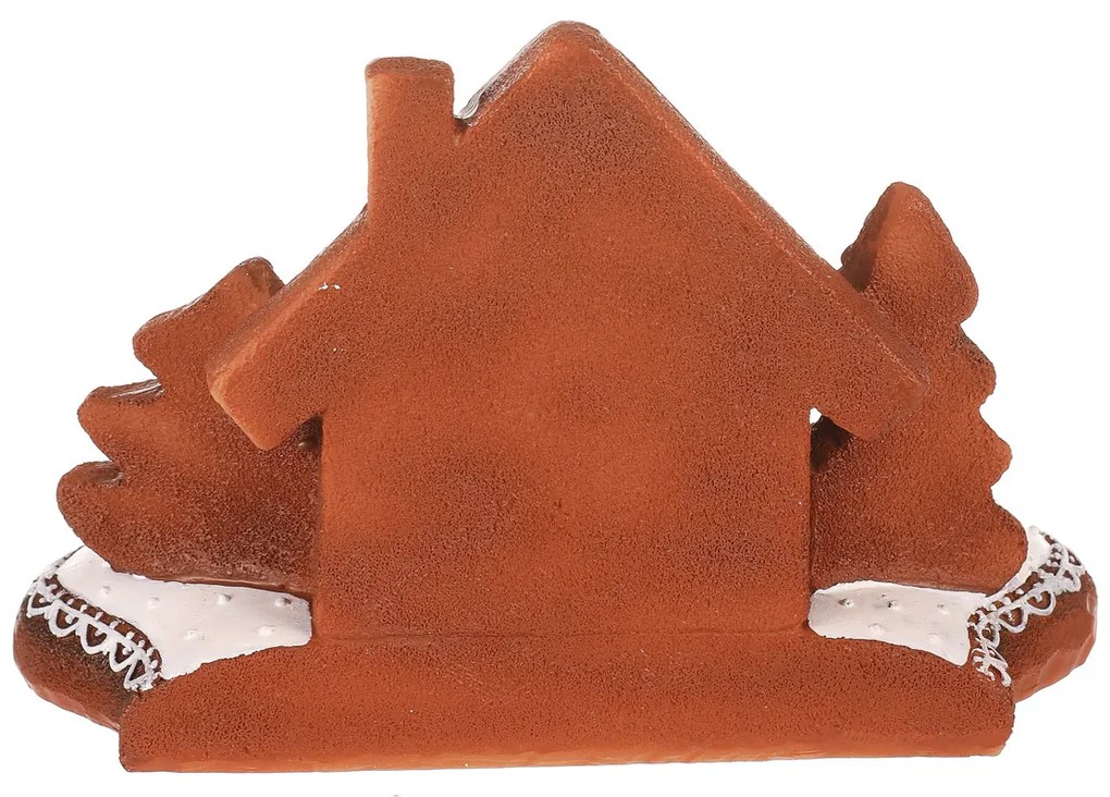Gyertyatartó Perníkový domeček (Mézeskalácsházikó), polirezín, 11 cm