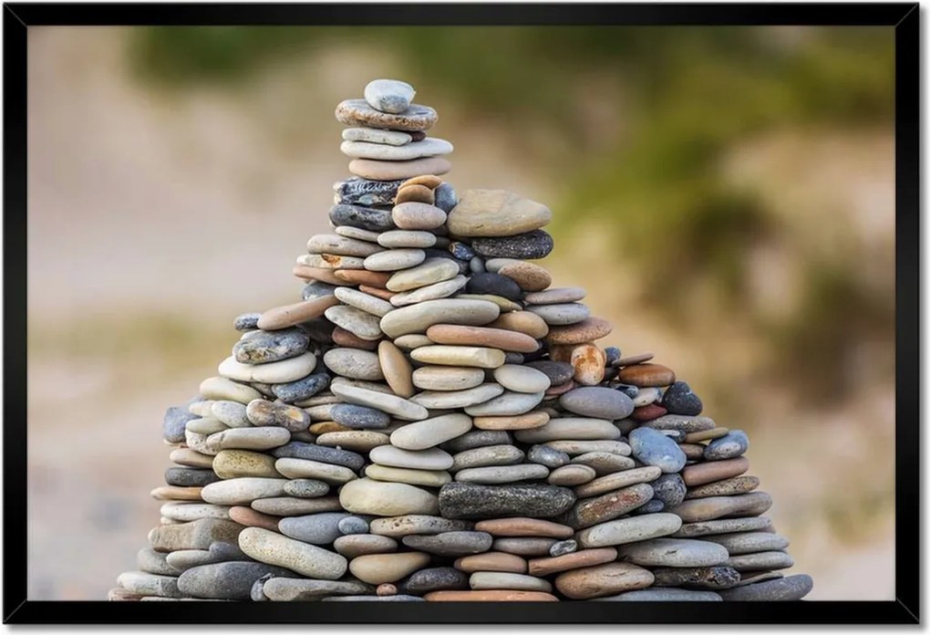 Poszterek keretben 60x40 Feng Shui kövek Kő