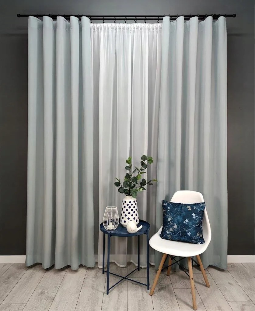 Függöny Dalia 145x300 könnyű öko natúr szalaggal