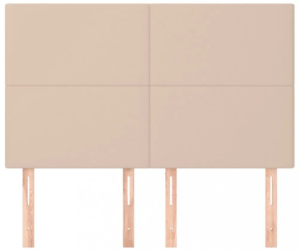 4 db cappuccino színű műbőr fejtámla 72 x 5 x 78/88 cm