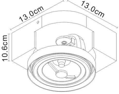 Lucide 22960/10/31 - LED Spotlámpa VERSUM AR111 LED/10W/230V fehér