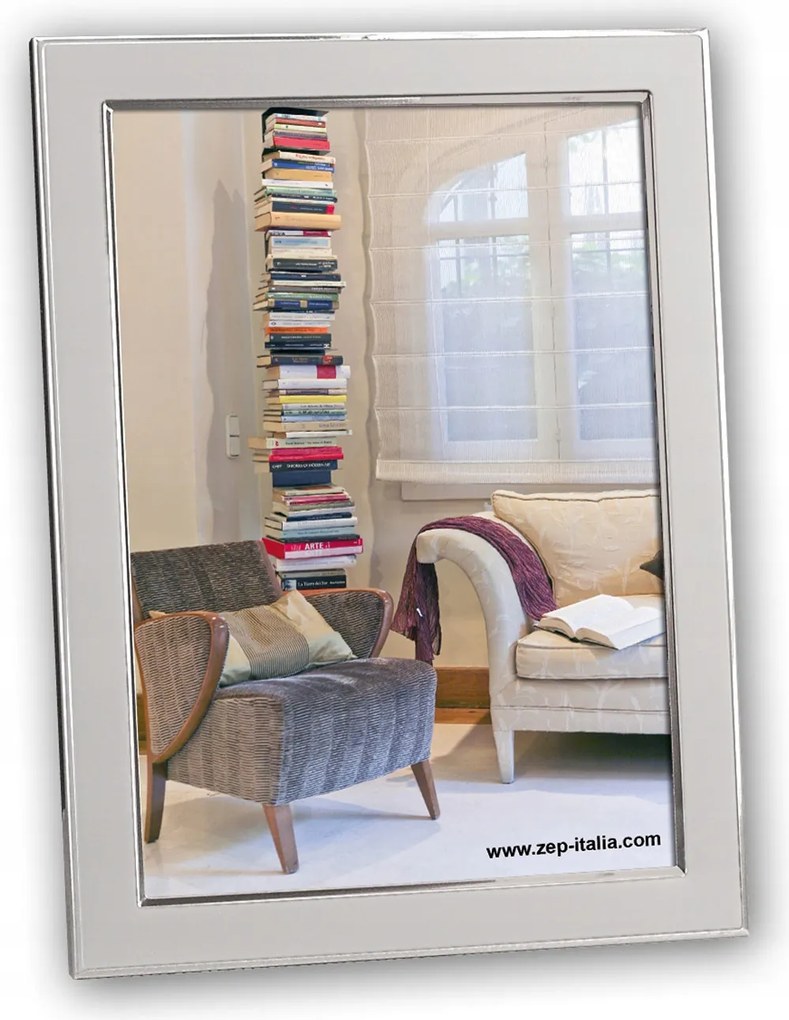 Képkeret 13x18 ezüst elegáns modern