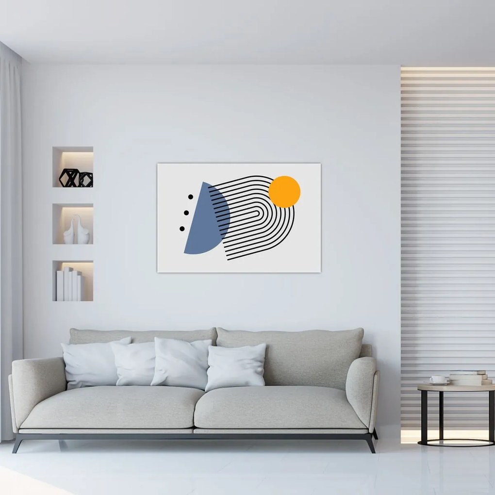 Kép - Minimalista absztrakció N⁰2 (90x60 cm)