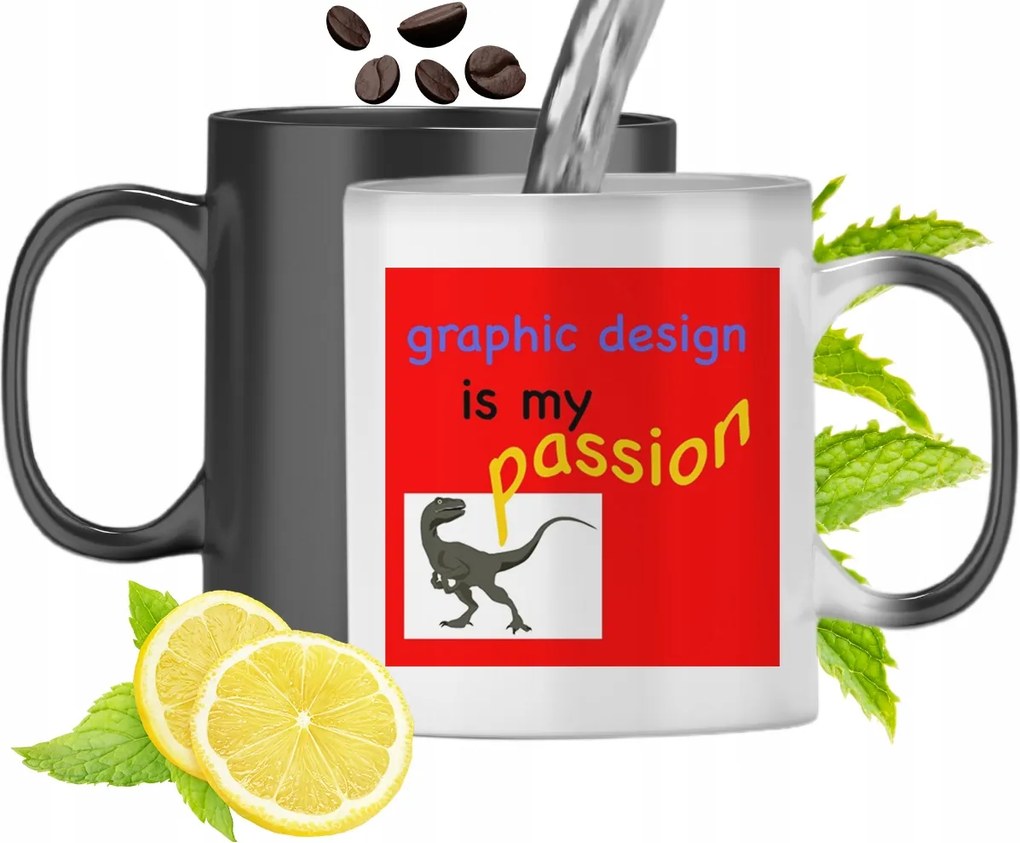 Mágikus Bögre Grafika Színváltó Nyomtatott Fényképpel