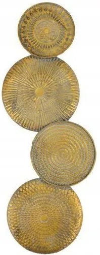 Fali Dekoráció Fém dekoratív kerekek arany nagy 78 cm