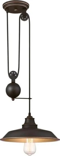 Westinghouse 6363240 - LED csillár kábelen IRON HILL 1xE27/60W/230V átm. 31 cm