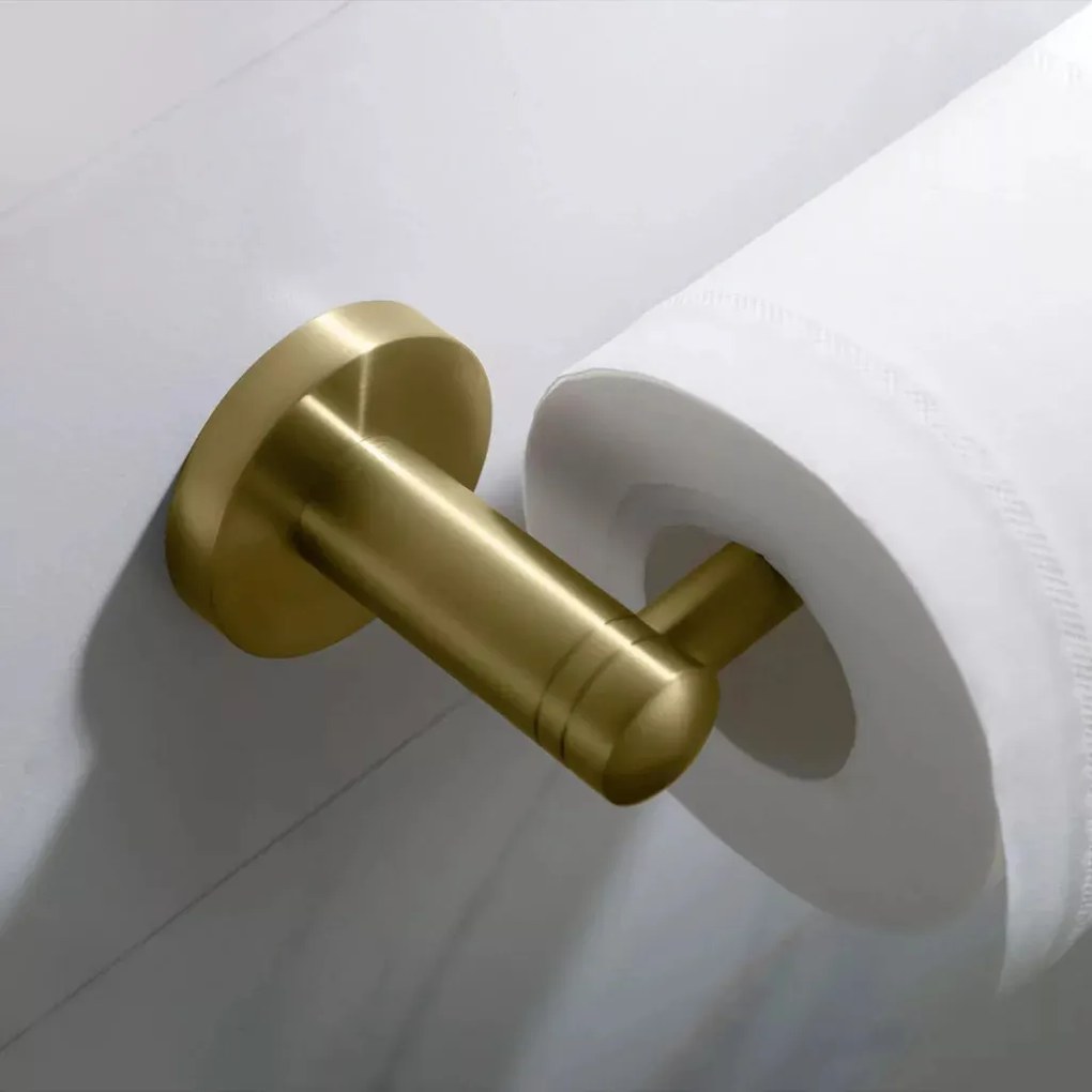 AREZZO design RONO WC papír tartó, szálcsiszolt arany