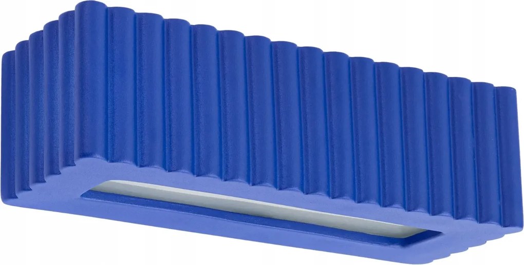 Modern kerámia fali lámpa ultramarin Rigata Sollux E27 15W