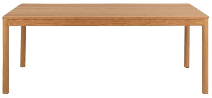 Natúr színű bővíthető étkezőasztal tölgyfa dekorral 100x200 cm Atlantic – Actona