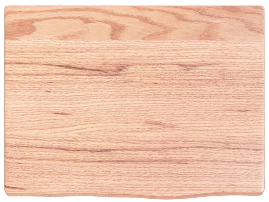 világosbarna kezelt tömör fa fürdőszobai pult 40x30x2 cm