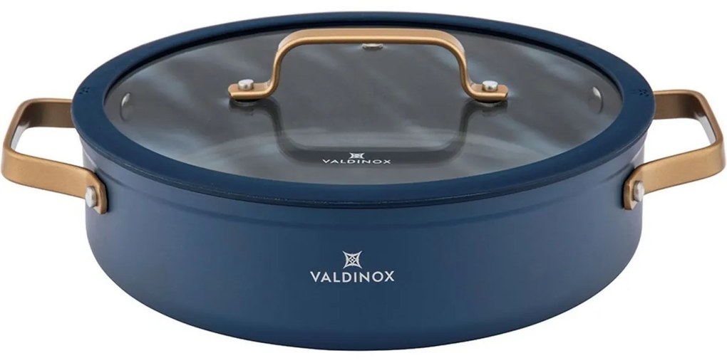 Valdinox Giovanni széles lábas, fedővel 26 cm, 3,5 l