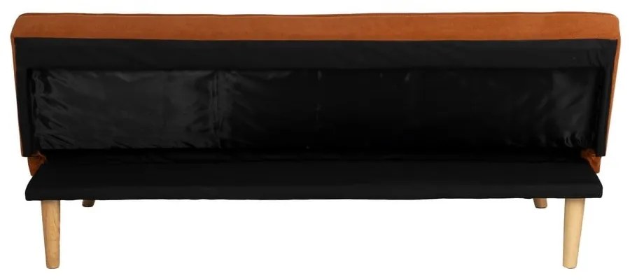 Téglavörös zsenília kinyitható kanapé 175 cm – Ixia