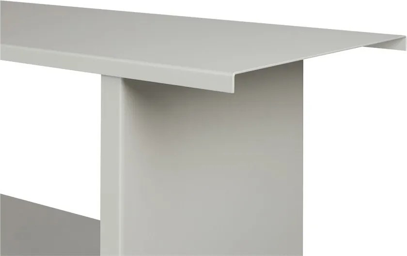 Világosszürke fém polcos állvány 160x57x37 cm Hes – noo.ma