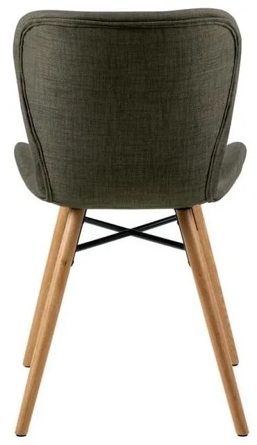 Zöld kárpitozott étkezőszék szett 2 db-os Batilda – Actona