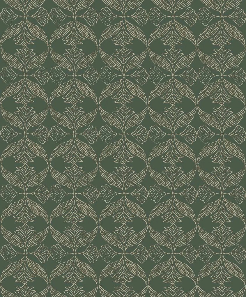 Decoprint Antibes Ornament pezsgő-zöld ornamentális vlies tapéta – AN28231