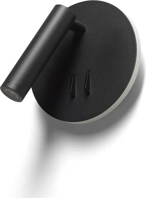 RENDL THALIA nástěnná černá satinovaný akryl 230V LED 6+3W 3000K