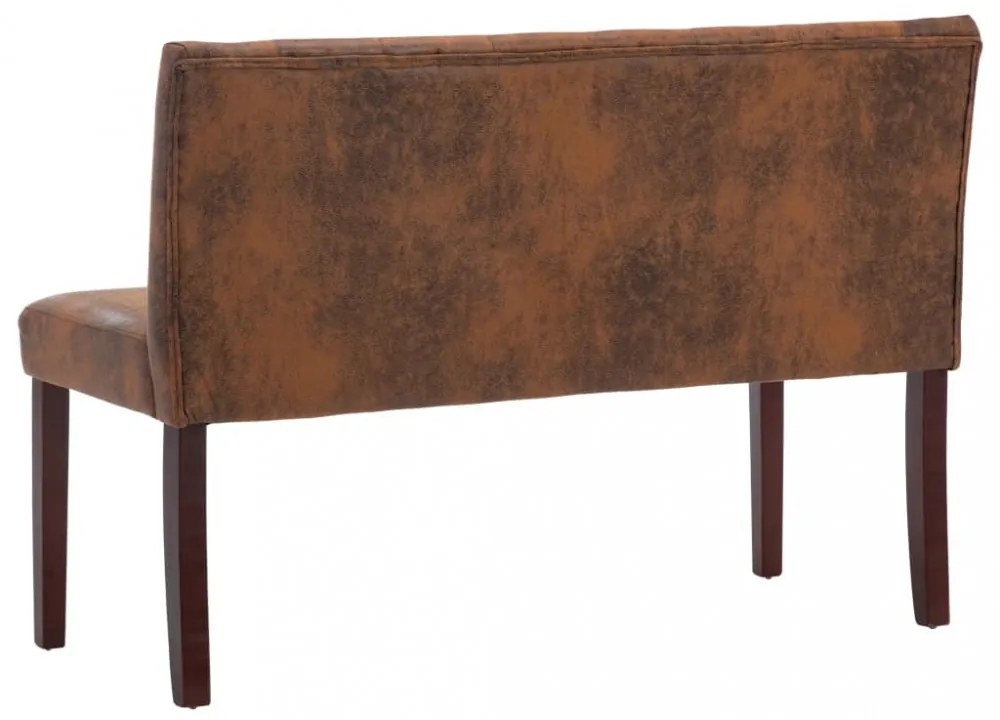 barna művelúr pad 120 cm