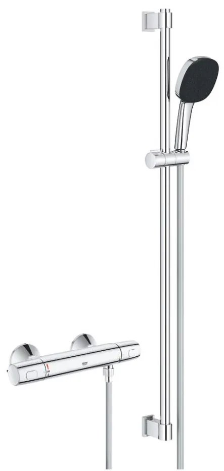 GROHE 34855003 - PRECISION TREND termosztátos zuhanycsaptelep, 150 mm, króm