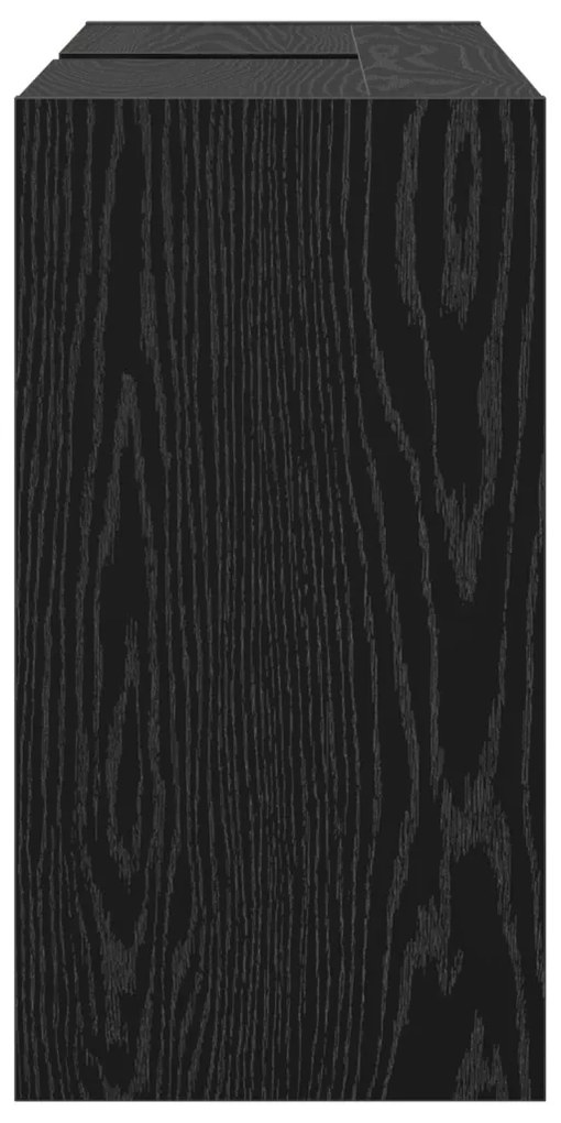 Mosogató Szekrény Fekete Tölgy 90x29x55 cm Mérnökfa