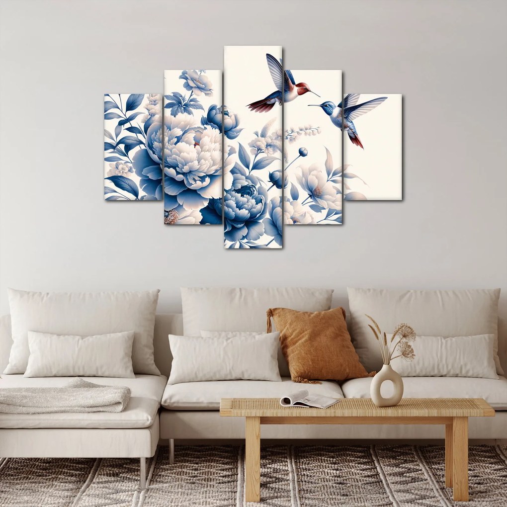 Kép - Kolibrik a virág felett (150x105 cm)