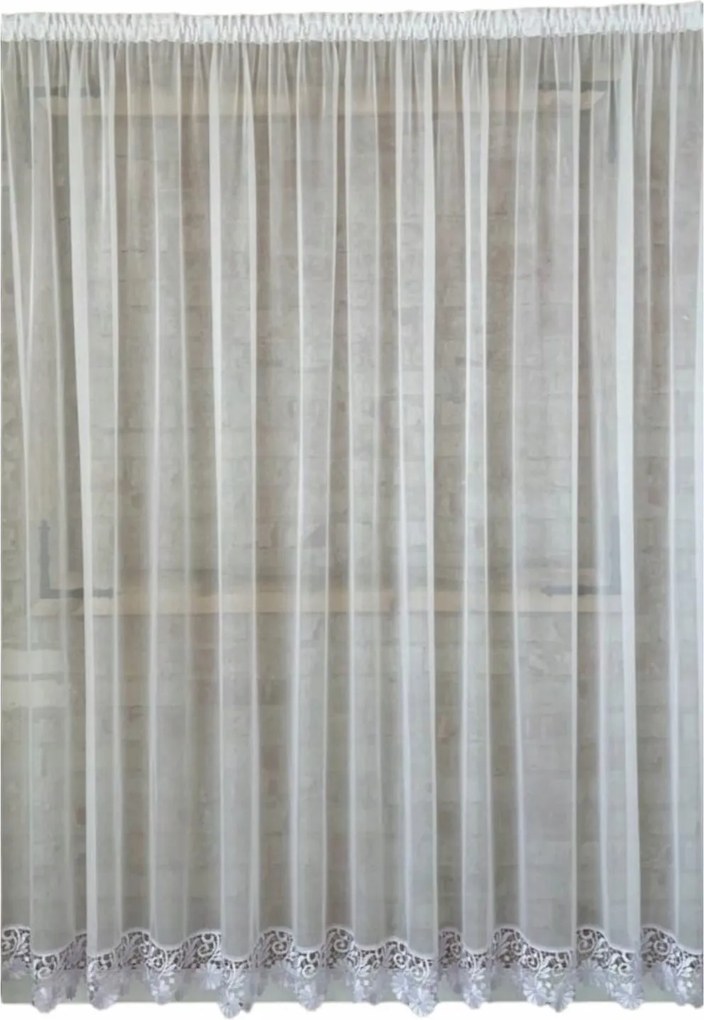 Kész függöny 700x200 erkély,gipsz virág 15 cm