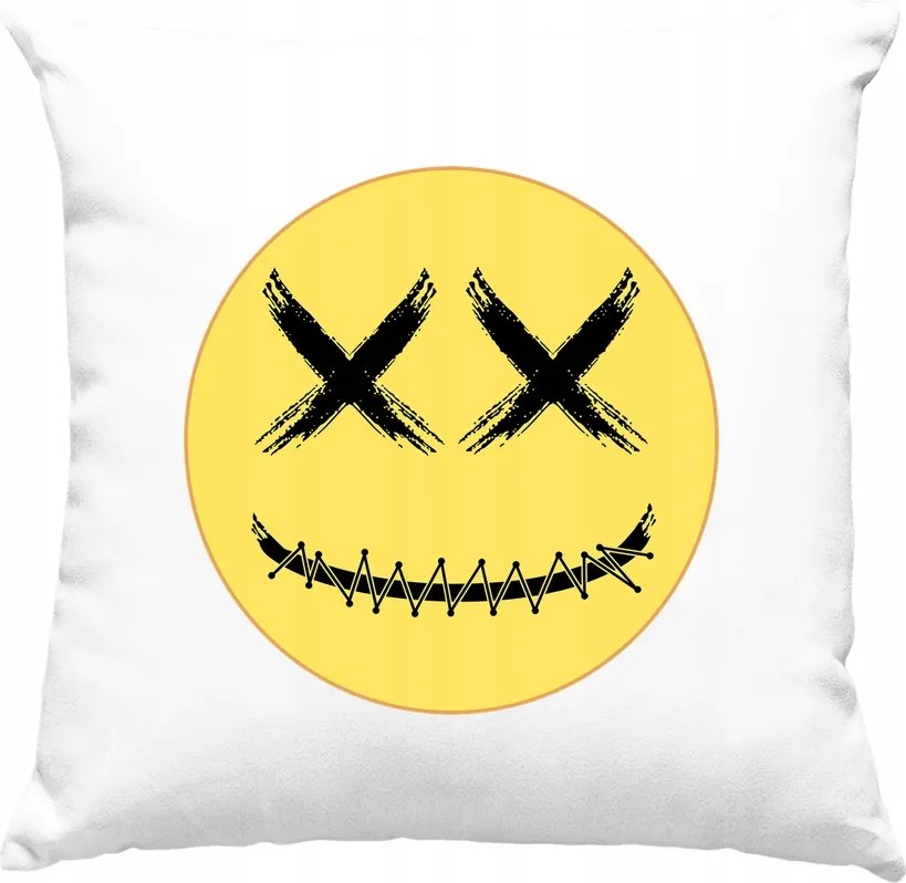 Smile emoji párna halál fehér