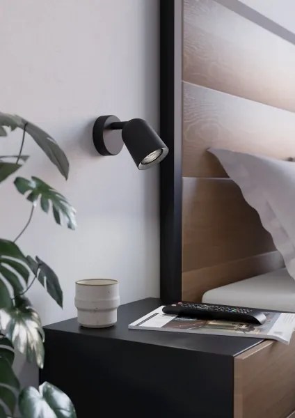 Eglo 901952 - Fali spotlámpa CAMALDOLI 1xGU10/5W/230V fekete