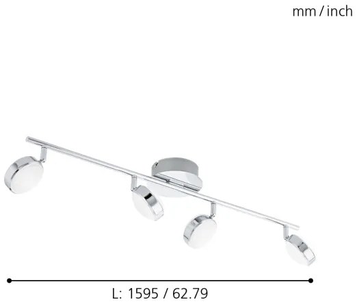 Eglo 95632 - LED Spotlámpa SALTO 4xLED/5,4W/230V