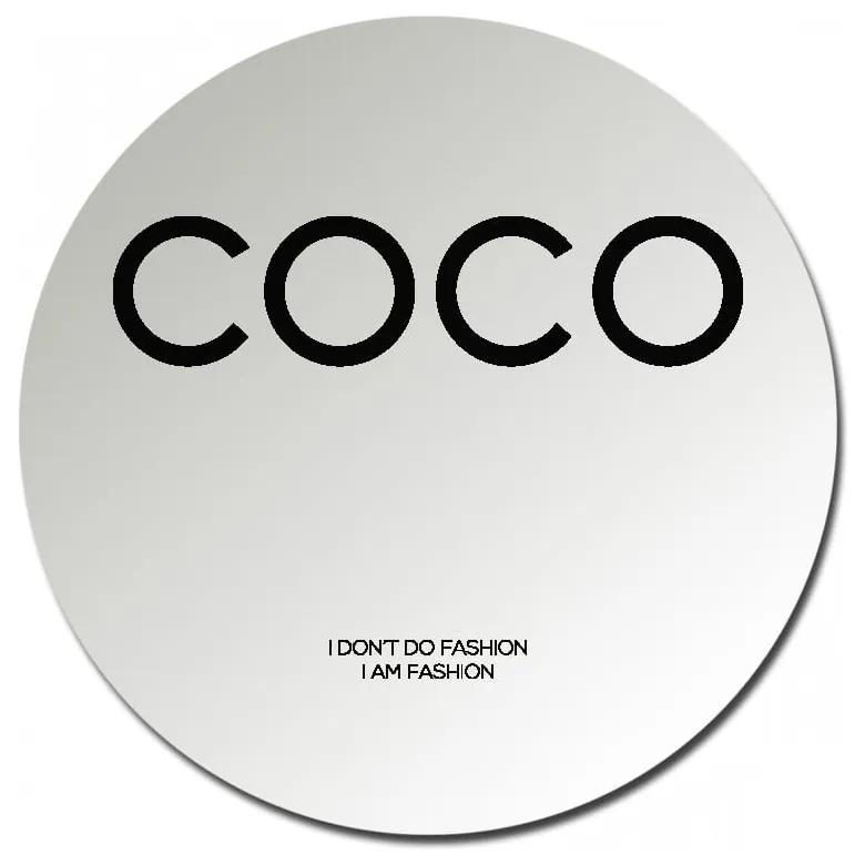 Coco Chanel kerek tükör, ø 25 cm - Velvet Atelier