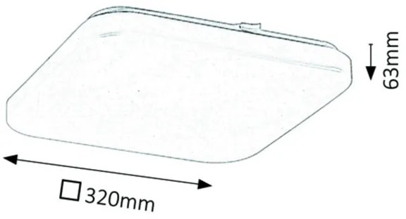 Rabalux 3344 - LED Mennyezeti lámpa ROB LED/32W/230V
