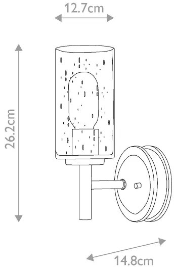 Elstead HK-COLLIER1 - Fali lámpa COLLIER 1xE27/100W/230V