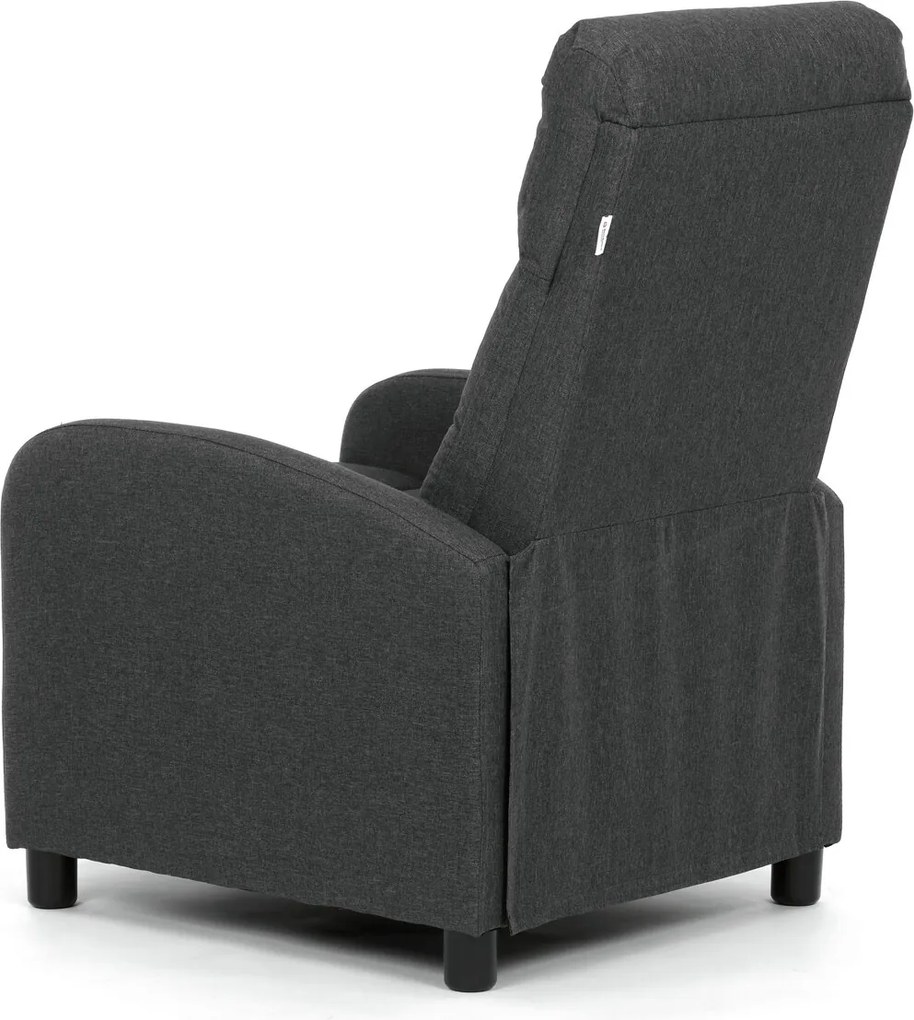 Polohovací křeslo, šedá, látka, TV-W3397 GREY2