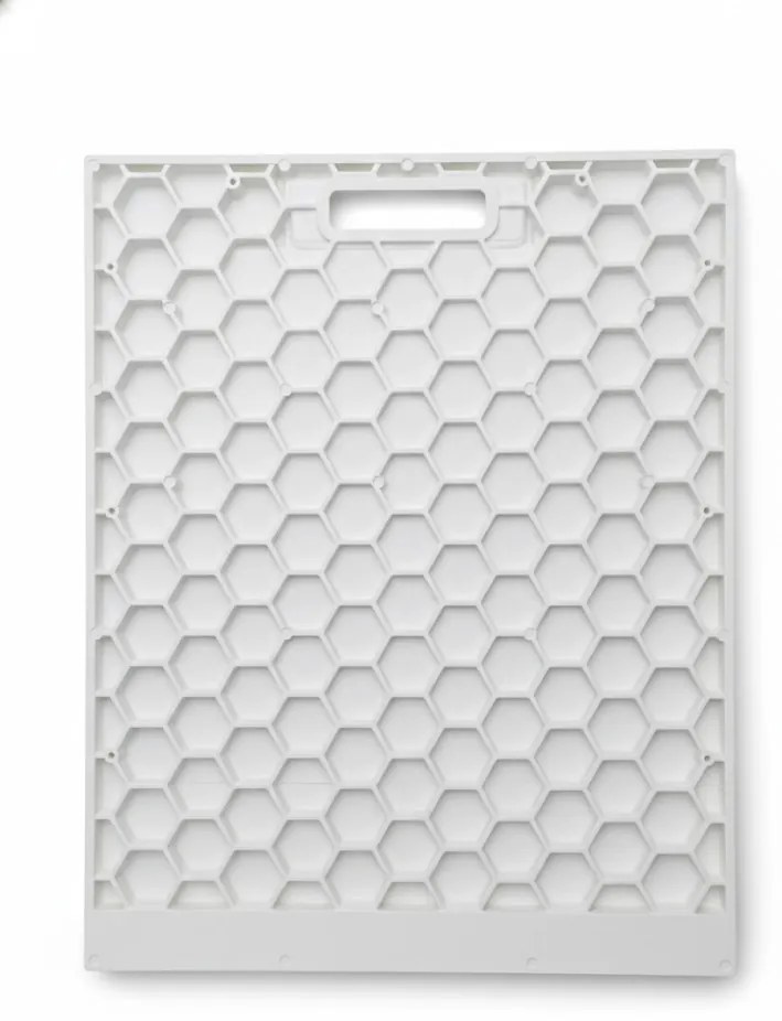 Viva ES zuhanytálca - matt fehér - kőhatású - kompozit ásvány - szifonnal - 90 x 120 x 3 cm