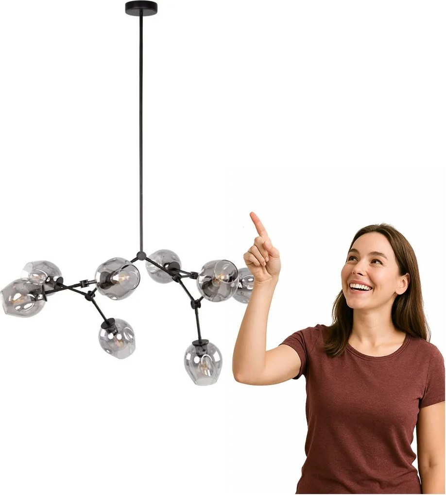 Csillár Ferral PND-75075-8-BK-SG Italux