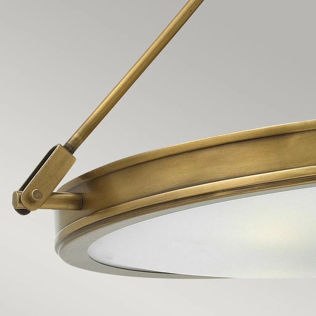 ELSTEAD HK-COLLIER-SF-M COLLIER Klasszikus Mennyezeti Lámpa Fehér, Sárgaréz E14 IP20