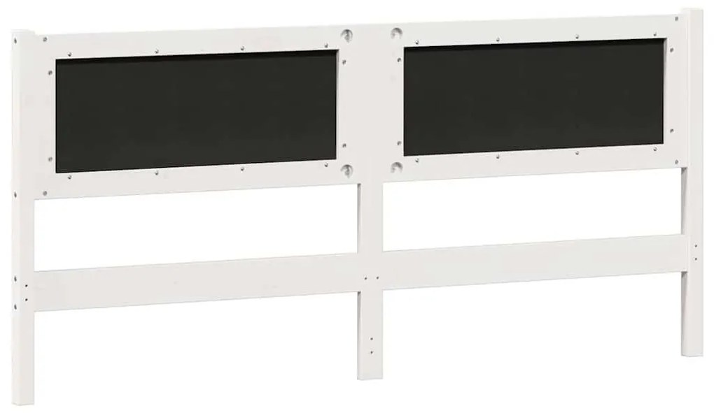 Fejtámla Egyéb Fehér és világosszürke 160 cm Tömör fenyőfa