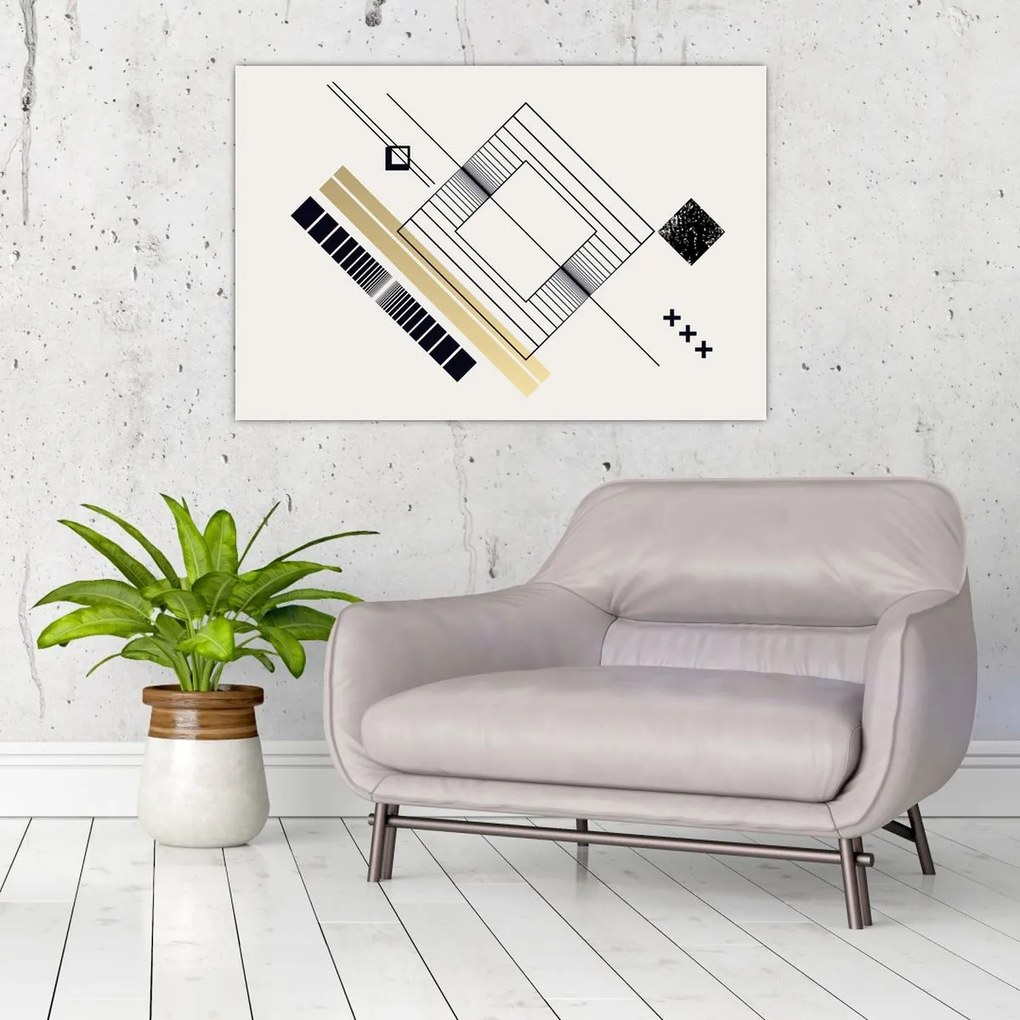 Kép - Geometriai formák N⁰6 (90x60 cm)