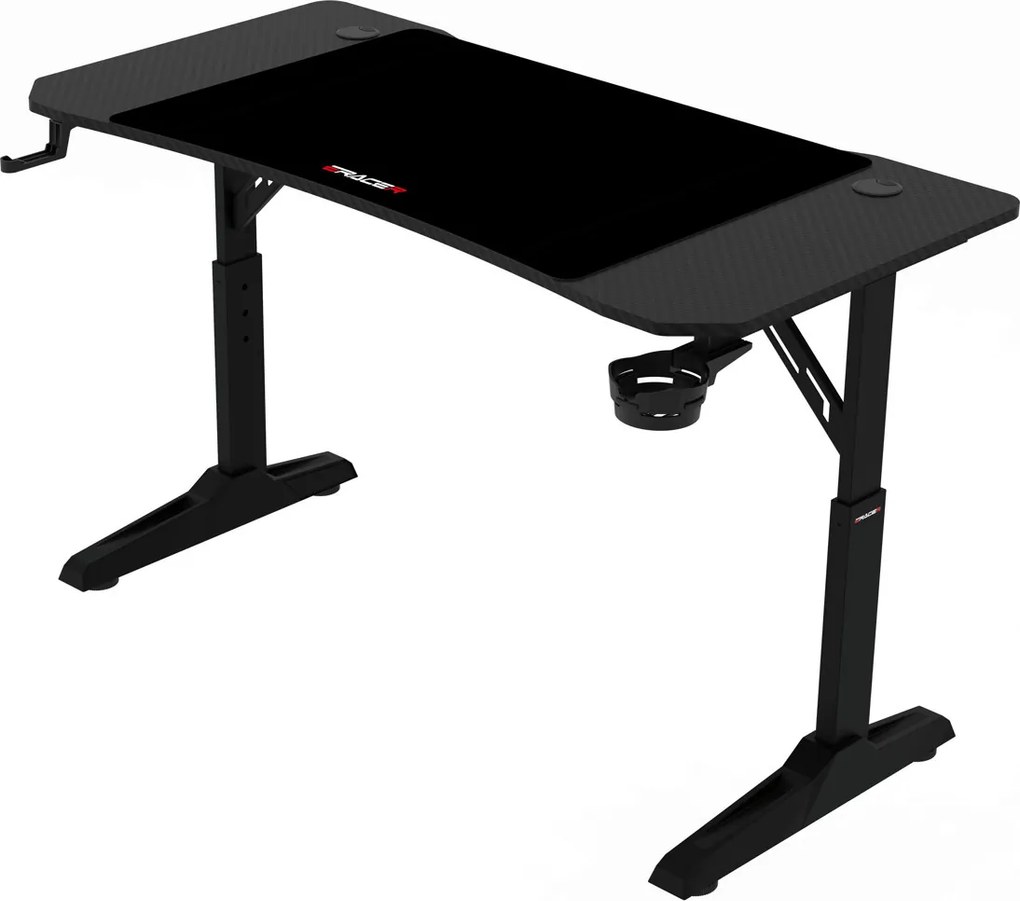 NERO karbon gamer asztal 160 × 60 cm