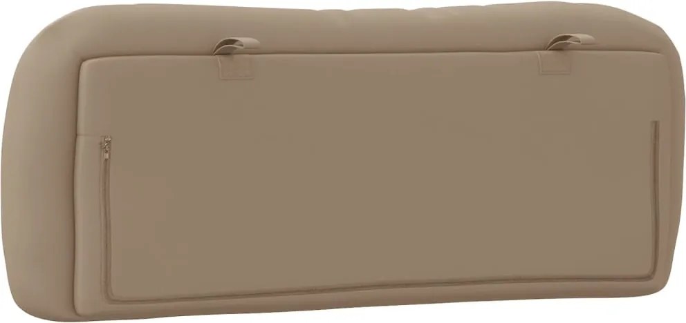 cappuccino színű műbőr fejtámla párna Hvar 100 cm