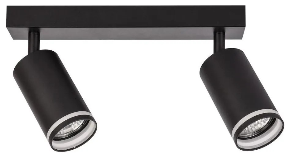 PIPE spotlámpa 2xGU10/10W/230V fekete