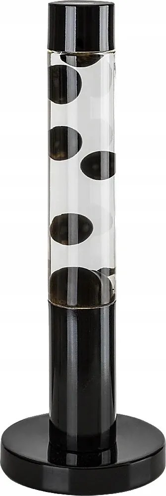 Éjjeli lámpa dekoratív láva fekete 40 cm Rabalux izzóval