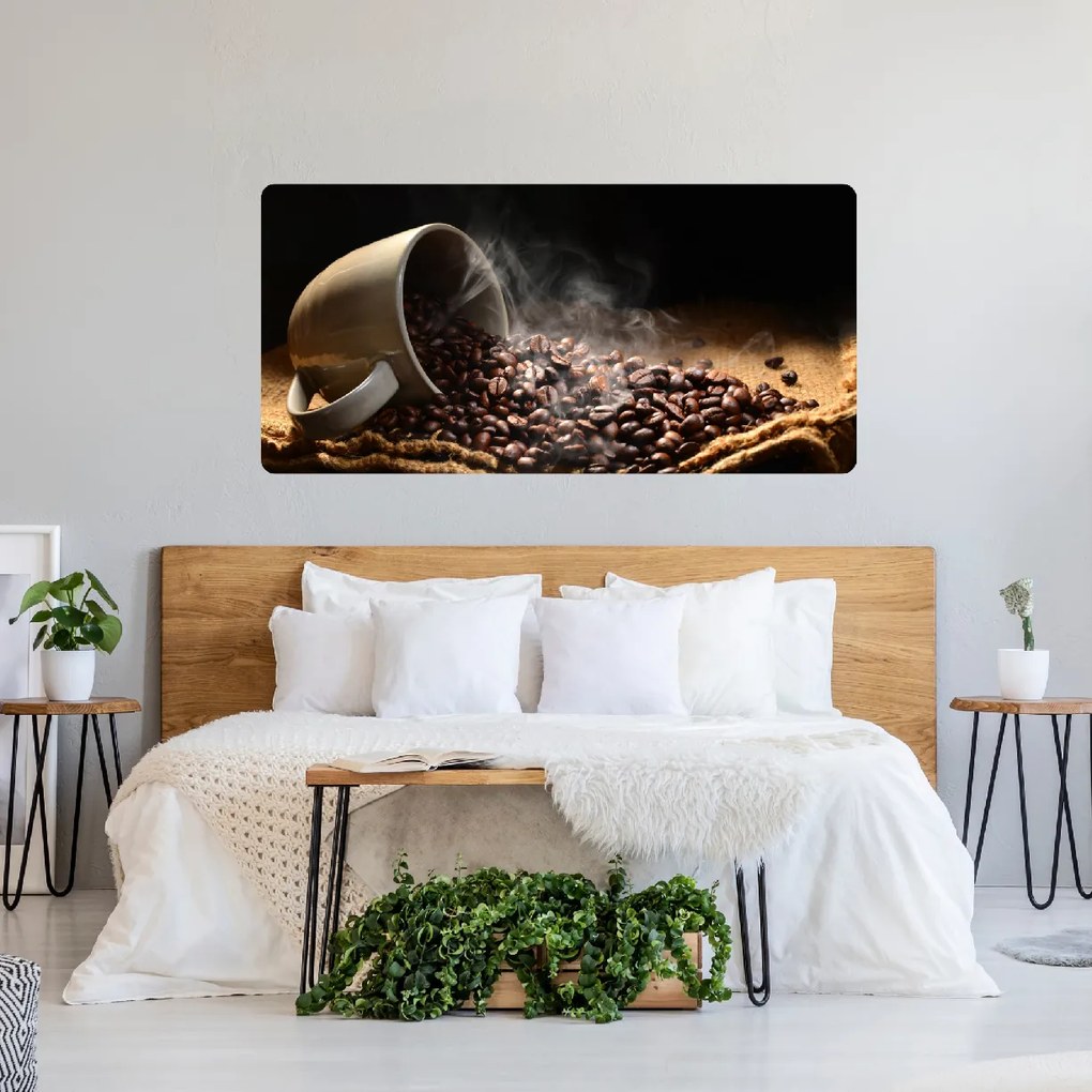 PIPPER. Öntapadós textiltapéta "Kávéscsésze"