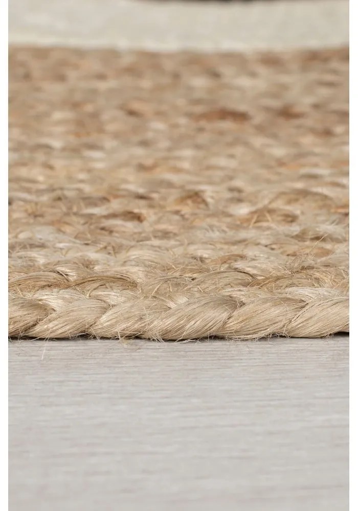 Natúr színű juta gyerek szőnyeg 100x100 cm Bertie Bear – Flair Rugs